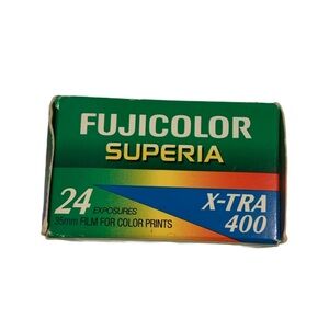 FUJIFILM Superia X-tra 400 Speed 24 Exp 35mm ColorPrint Film Expired 03/2002
